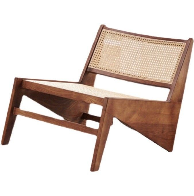 Moderne Design Loisirs Chaises de salon Meubles en bois Chaises de salon avec cadre de chêne naturel Chaise en bois de rotin