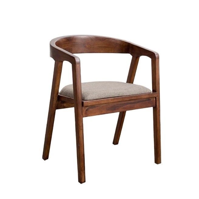 Chaise en bois naturel/noyer moderne simple maison salle à manger bar chaise en cuir en PU à vendre