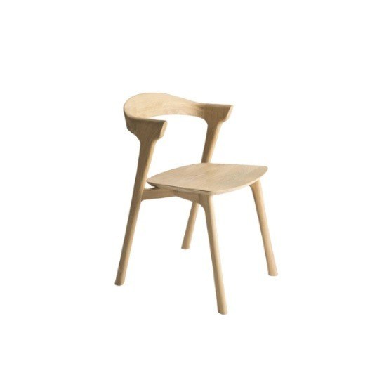 Chaise à manger en bois massif de style européen moderne pour meubles d'hôtel en bois de cendres