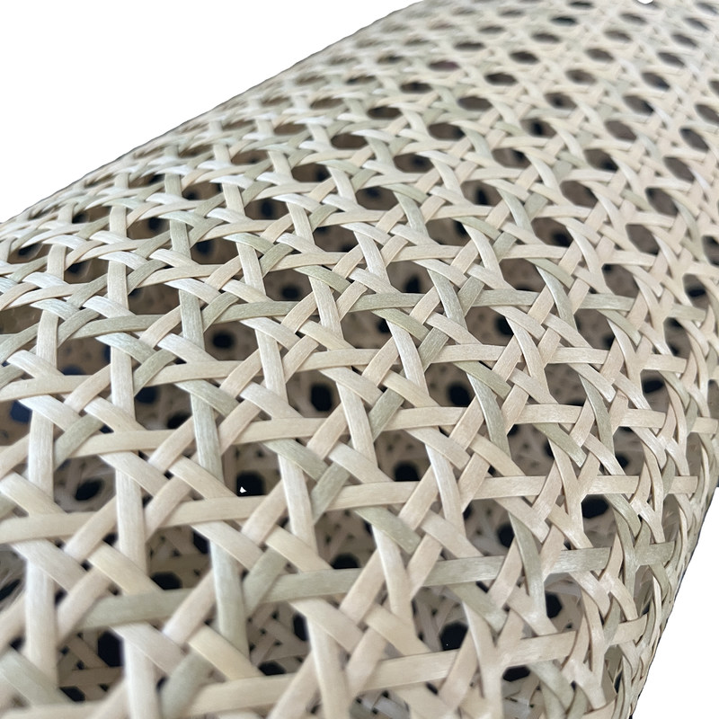 Tissu en cuir PU en bois massif résistant et polyvalent Préparation en rotin en plastique naturel avec finition nitrolacque