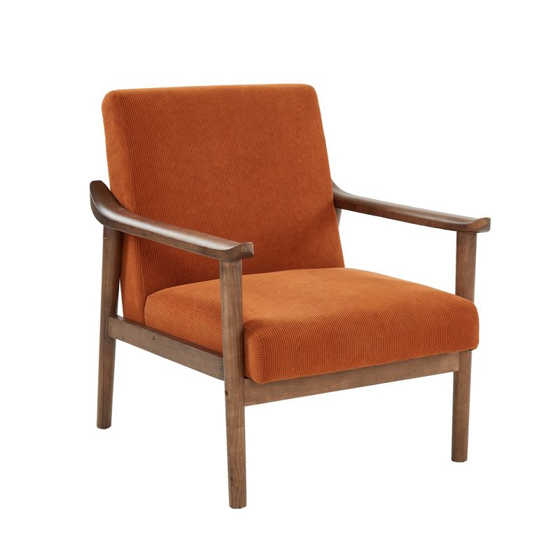 Chaise de salon en tissu moderne Chaise de salon simple Chaise de canapé en bois massif Chaise de canapé en bois massif avec emballage du courrier en style chaise de loisirs