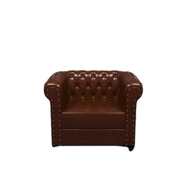 Design nordique chaise en bois massif moderne et cuir en PU pour un fauteuil canapé de salon