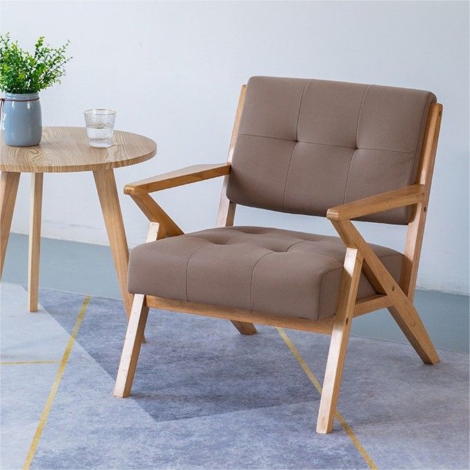 Chaise de canapé en bois massif en bois W60*D73*H76CM La solution de siège ultime pour le salon et l'hôtel modernes