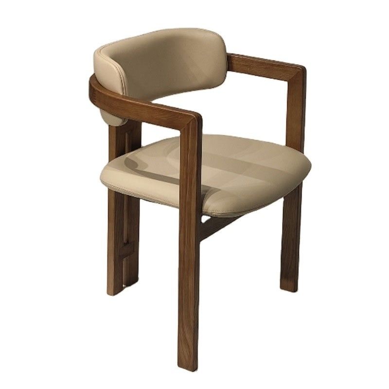 Chaise de salon Chaises en bois Moderne modèle de conception Siège souple velours laine d'agneau Salle à manger pour l'emballage du courrier