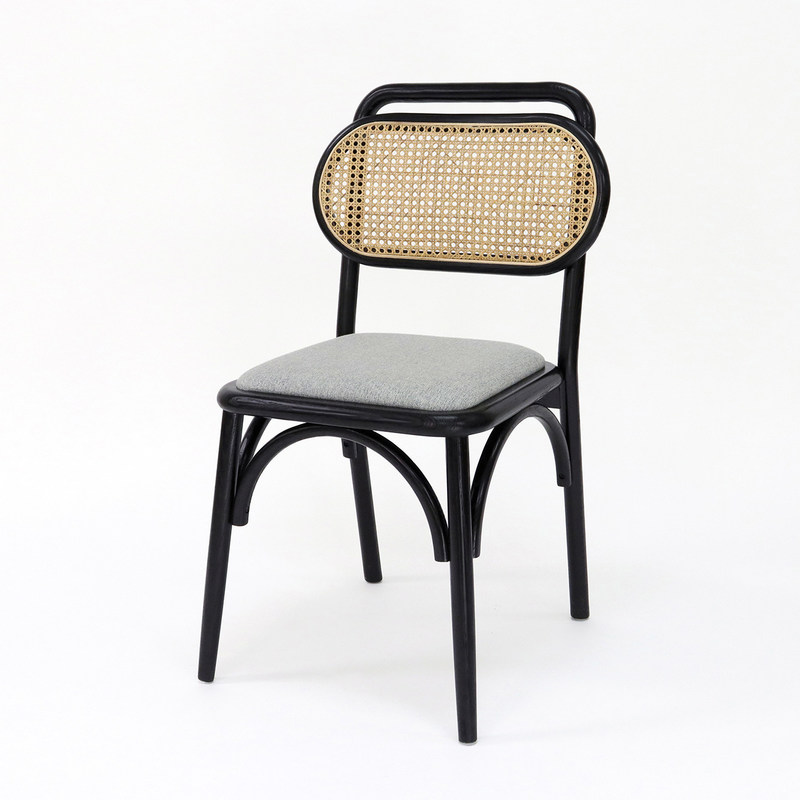 Chaise à manger personnalisée en bois vintage pour restaurant