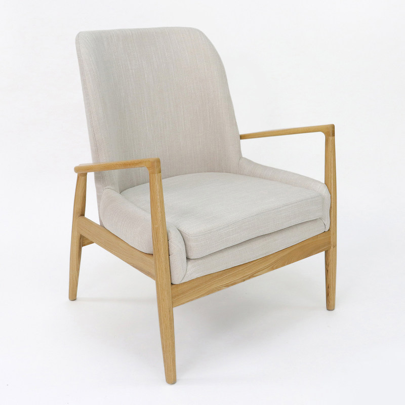 Moderne design cadre en bois massif canapé de loisirs chaise pour salon Nordique Luxe chaise de salon