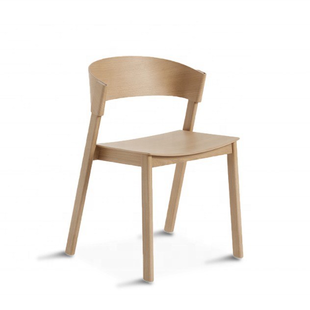 Service OEM accepté Salle à manger nordique moderne Chaise antique courbée en bois massif empilable entièrement assemblée avec et OEM